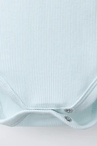 FIVE-PACK HENLEY NECK SHORT SLEEVE BODYSUITS