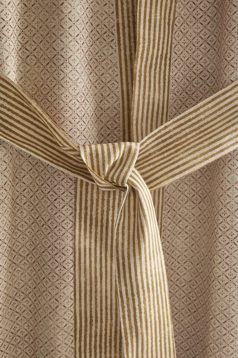 ROBE DE CHAMBRE À MOTIFS MIXTES | KATHARINE POLE