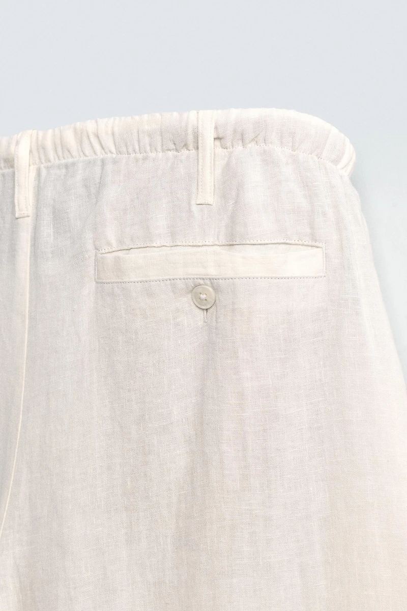 RELAXED FIT LINEN PANTS