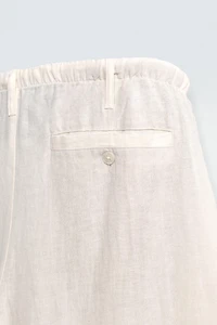 RELAXED FIT LINEN PANTS