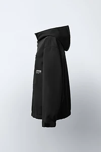 WATER REPELLENT HOODED LINED TECHNICAL JACKET