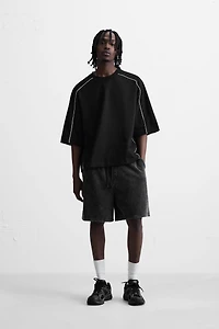CONTRASTING TRIM SWEATSHIRT