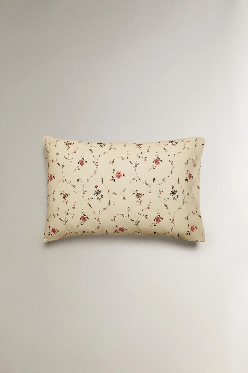 COTTON LINEN FLORAL PILLOWCASE | KATHARINE POLE