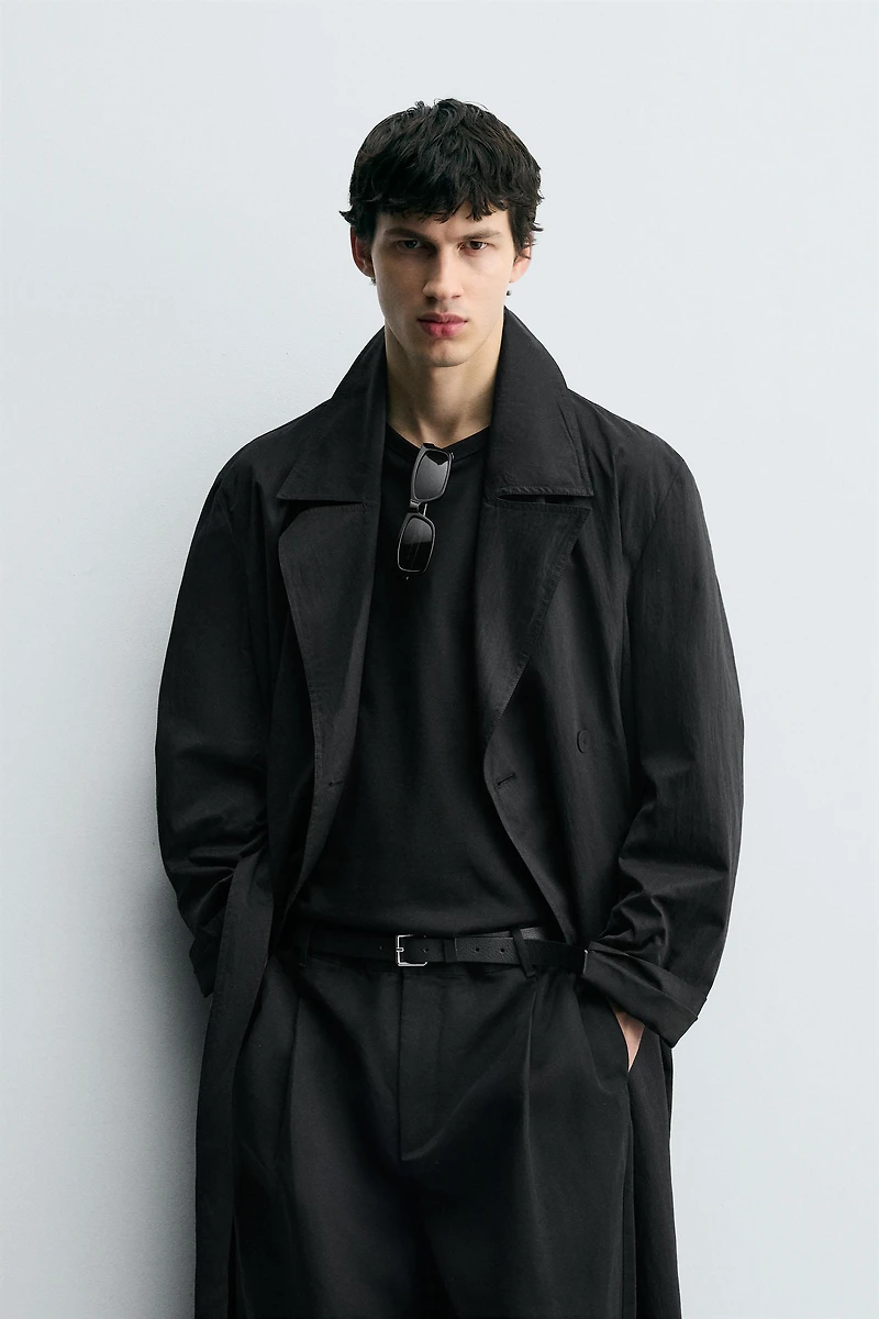 OVERSIZED FIT TRENCH COAT