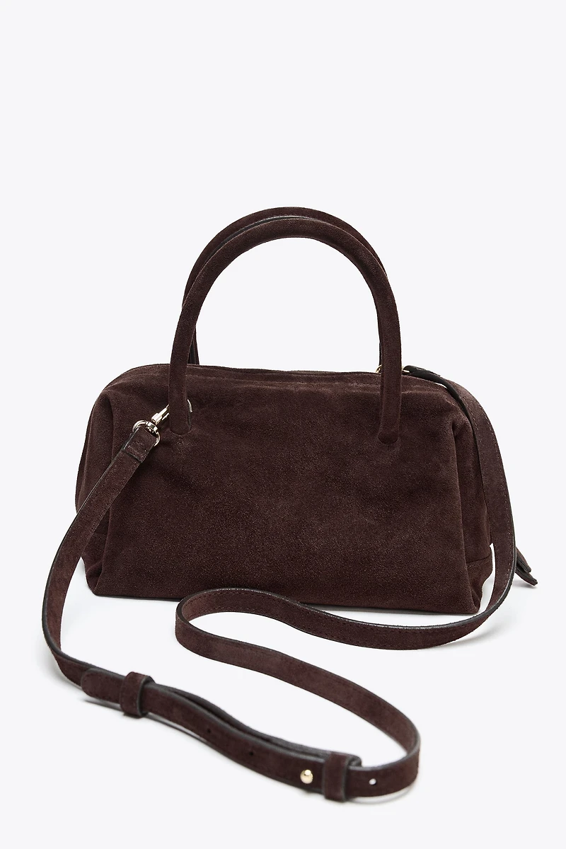 SPLIT LEATHER BOWLING BAG