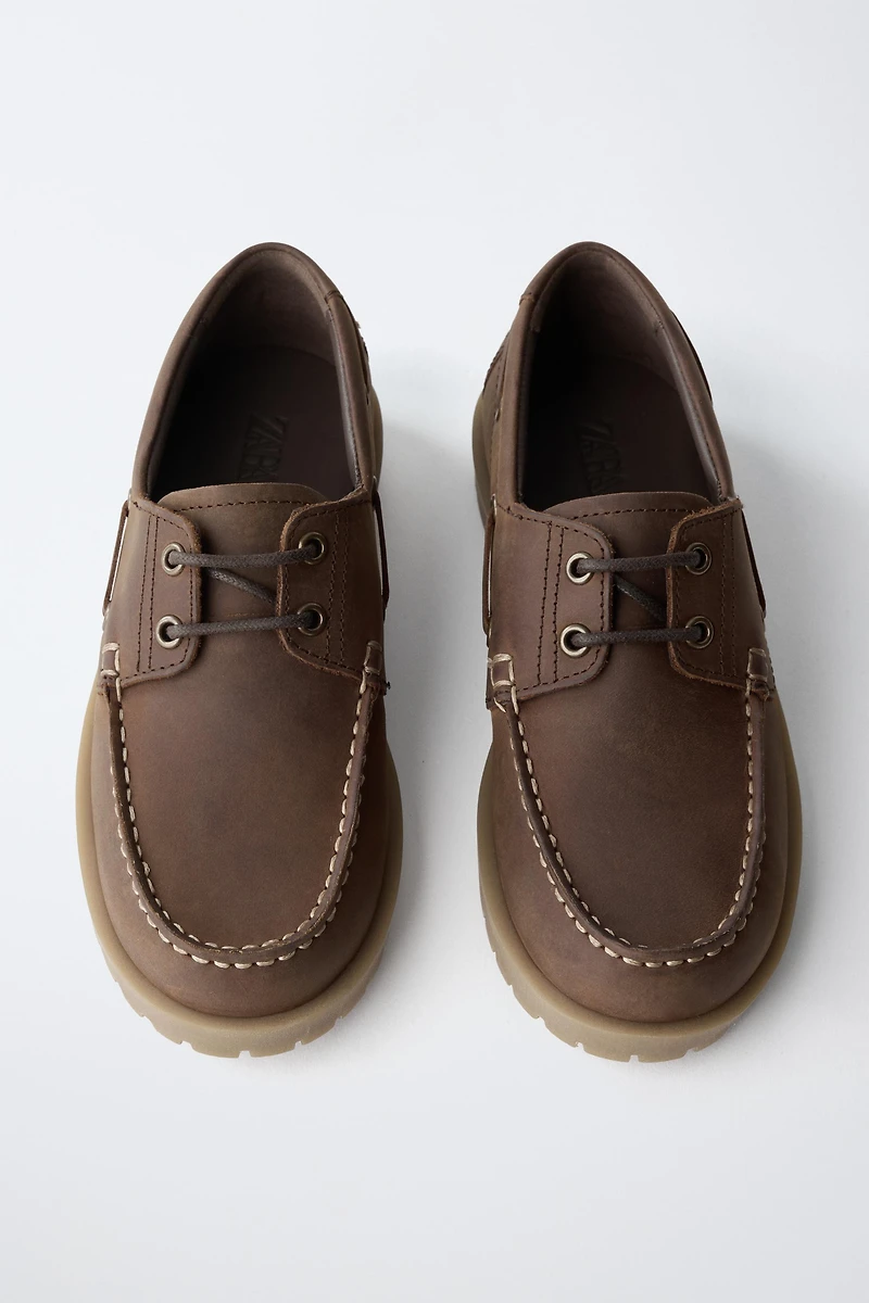 STORIESZ - LEATHER DECK SHOES