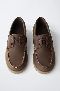 STORIESZ - LEATHER DECK SHOES