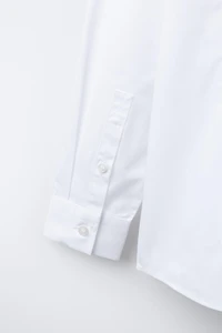 DETACHABLE SATIN BOW TIE SHIRT
