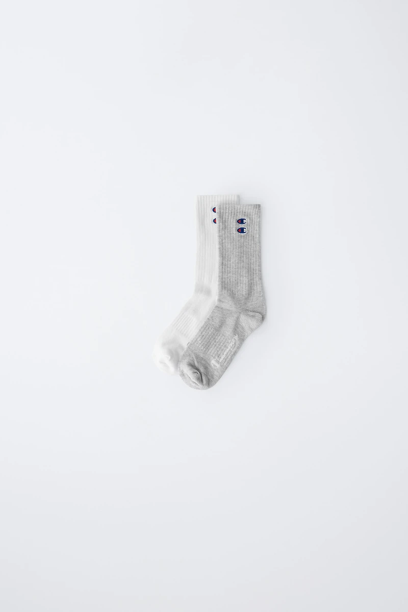 TWO-PACK OF CHAMPION ® X ZARA LOGO EMBROIDERED SOCKS