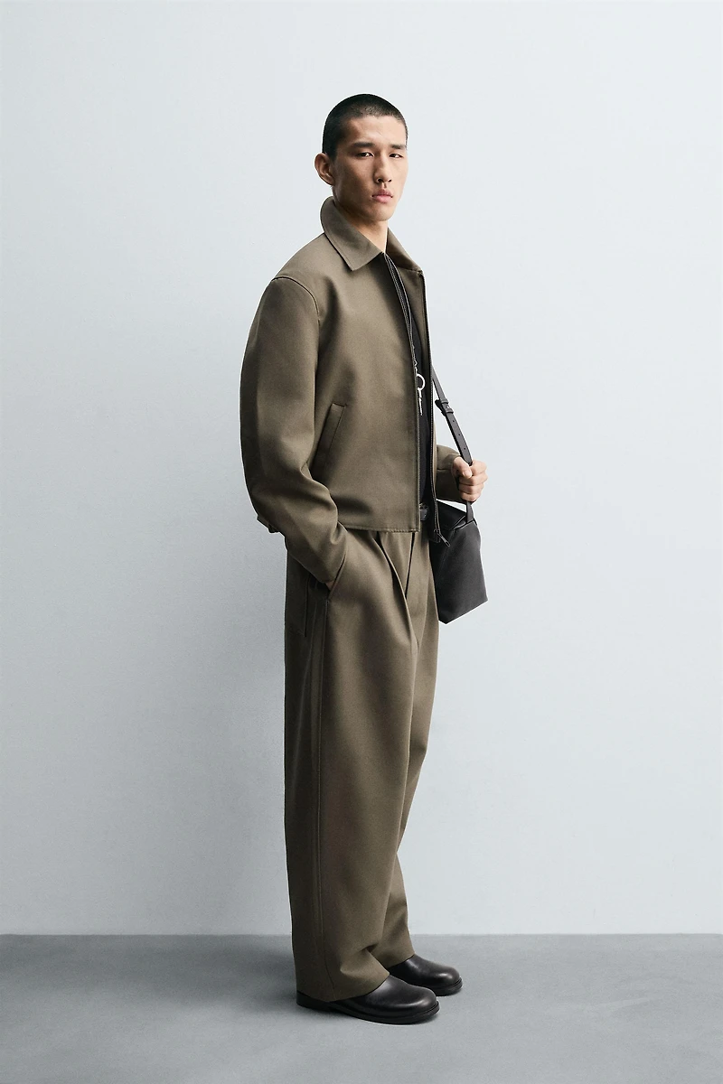 PLEATED BALLOON FIT PANTS