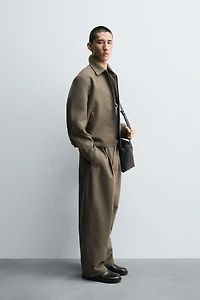 PLEATED BALLOON FIT PANTS