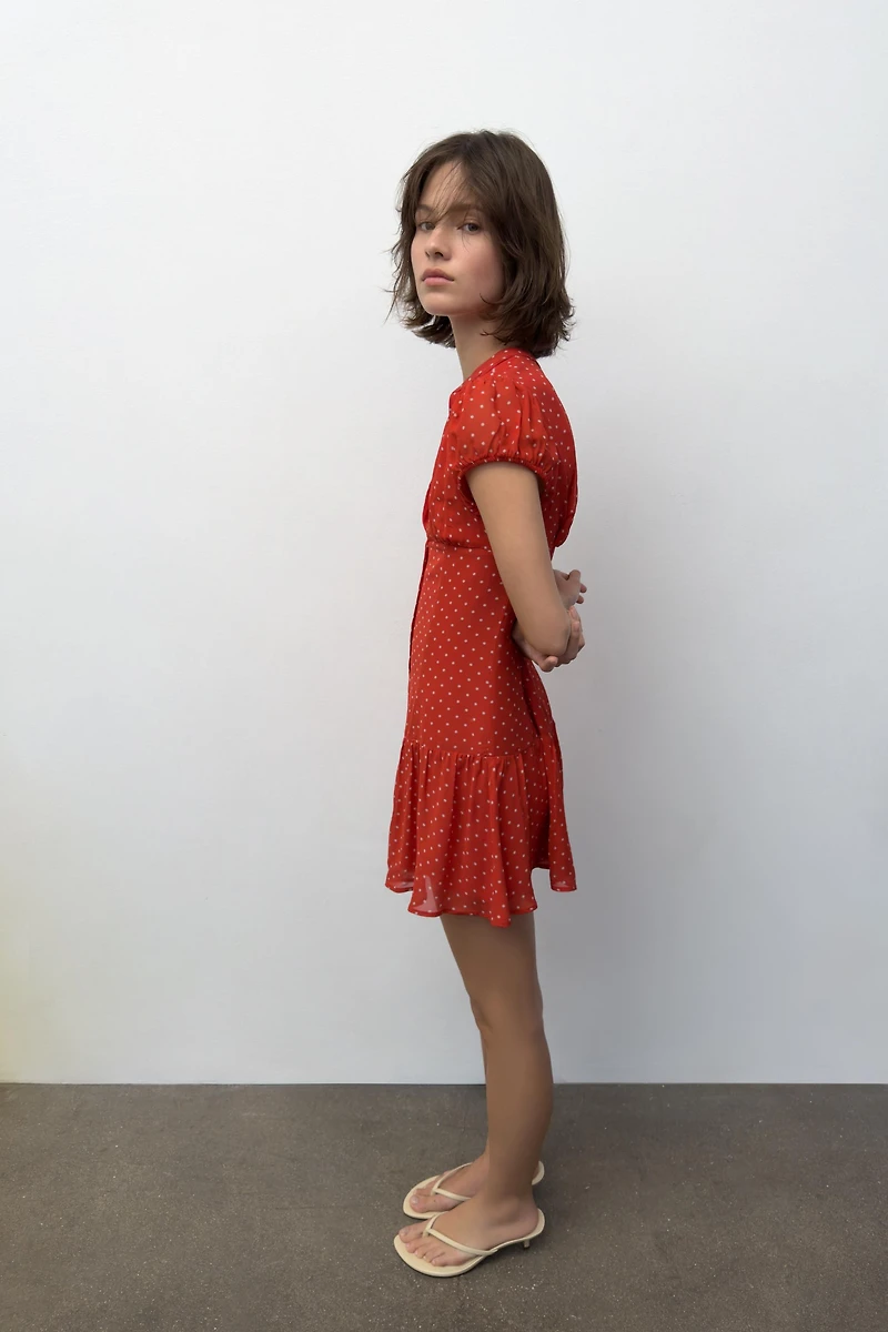 SHORT POLKA DOT DRESS