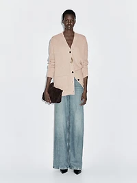 100% wool knit cardigan