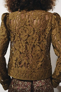 ZW COLLECTION LACE JACKET WITH BALLOON SLEEVES