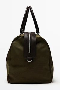 Nappa leather detail travel bag