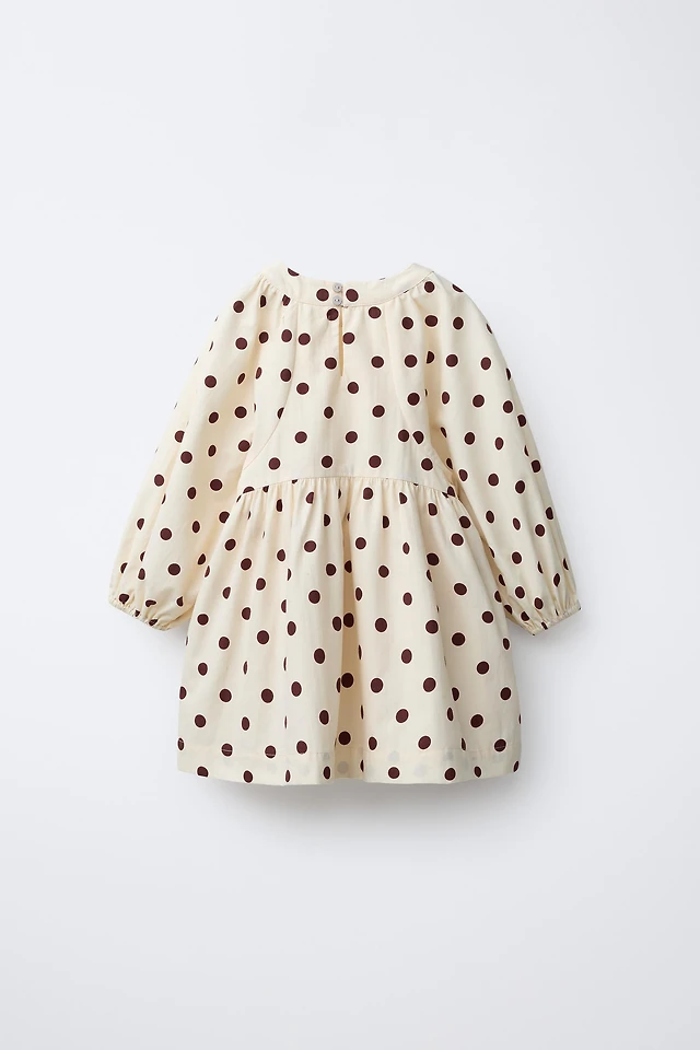 Zara ZW COLLECTION HALTER POLKA DOT DRESS | Place Rosemre