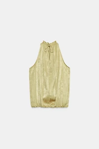 BEADED COLLAR TOP