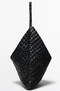 Braided nappa leather bag