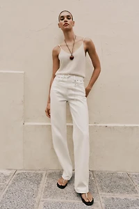 Z1975 PEARLESCENT BELTED JEANS