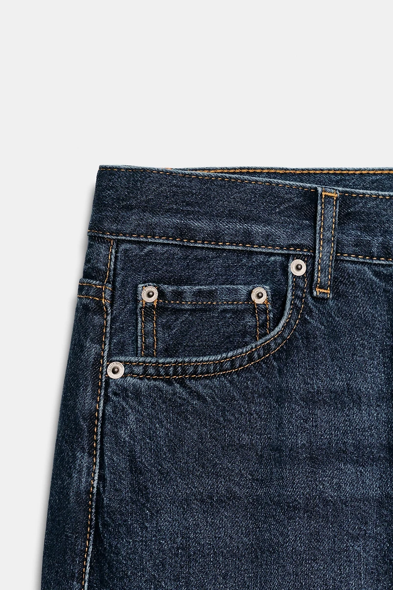 ZW COLLECTION LOW RISE STRAIGHT LEG JEANS