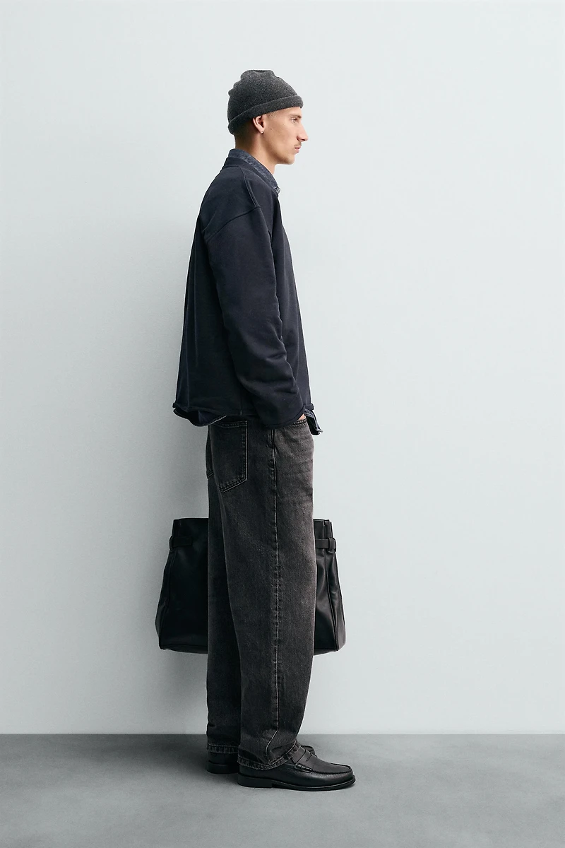 SWEAT COL ROND FINITION IRRÉGULIÈRE