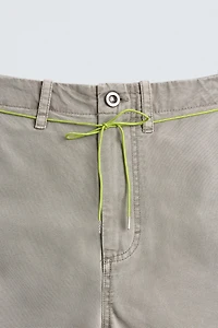 BERMUDA CARGO RELAXED FIT À CORDON
