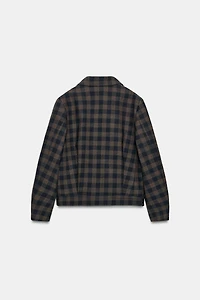 PLAID DOUBLE-BREASTED JACKET ZW COLLECTION