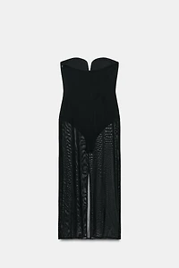 TULLE BODYSUIT DRESS