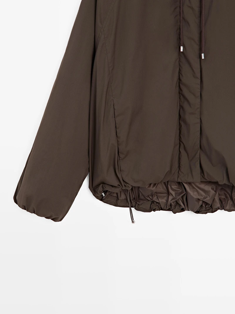 High neck puffer jacket