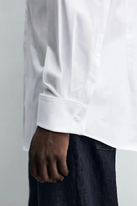 CHEMISE STRUCTURÉE BOUTONS DE MANCHETTE