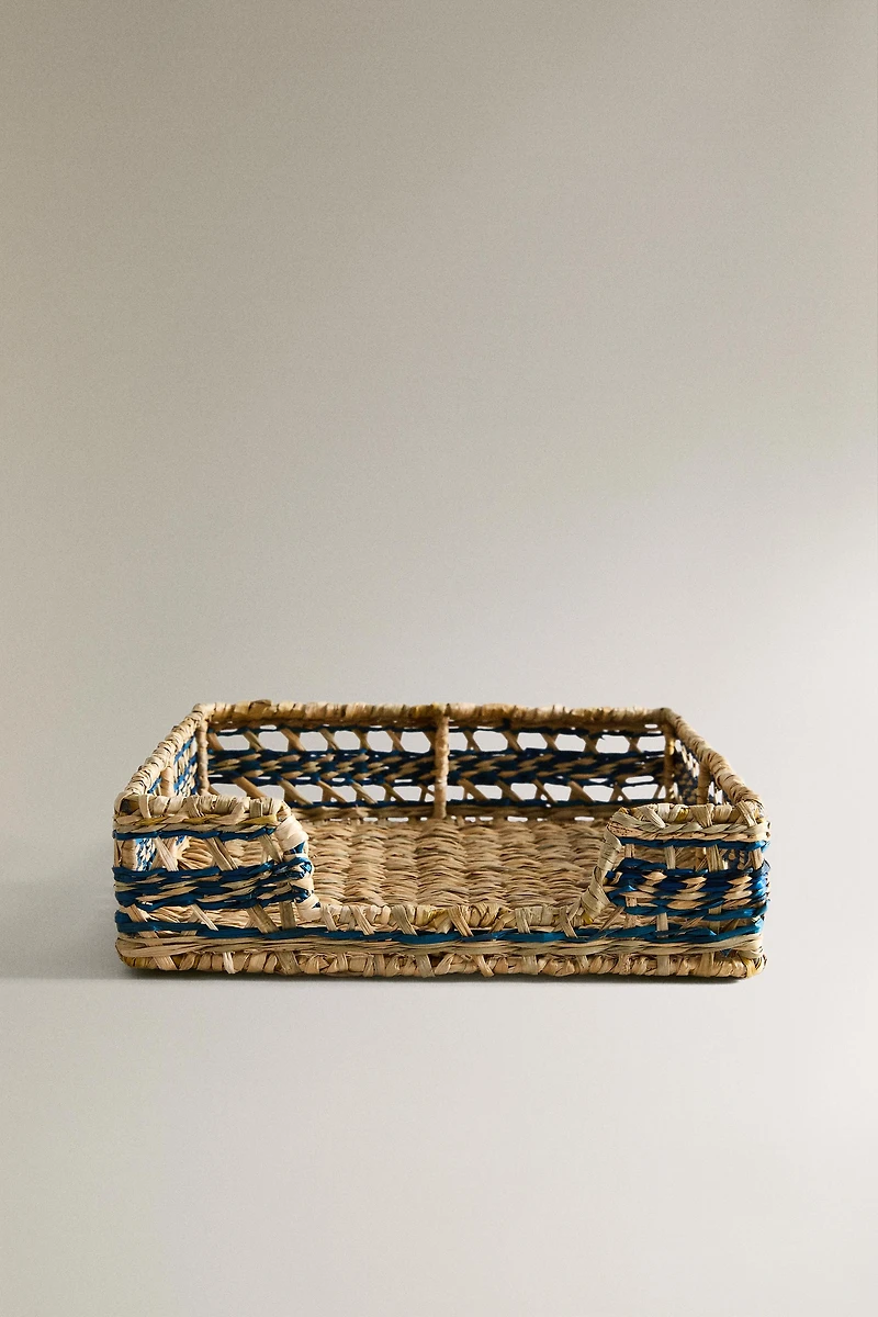 SQUARE SEAGRASS NAPKIN HOLDER