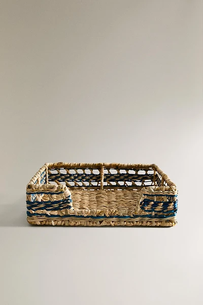 SQUARE SEAGRASS NAPKIN HOLDER