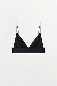SATIN TRIANGLE BRALETTE