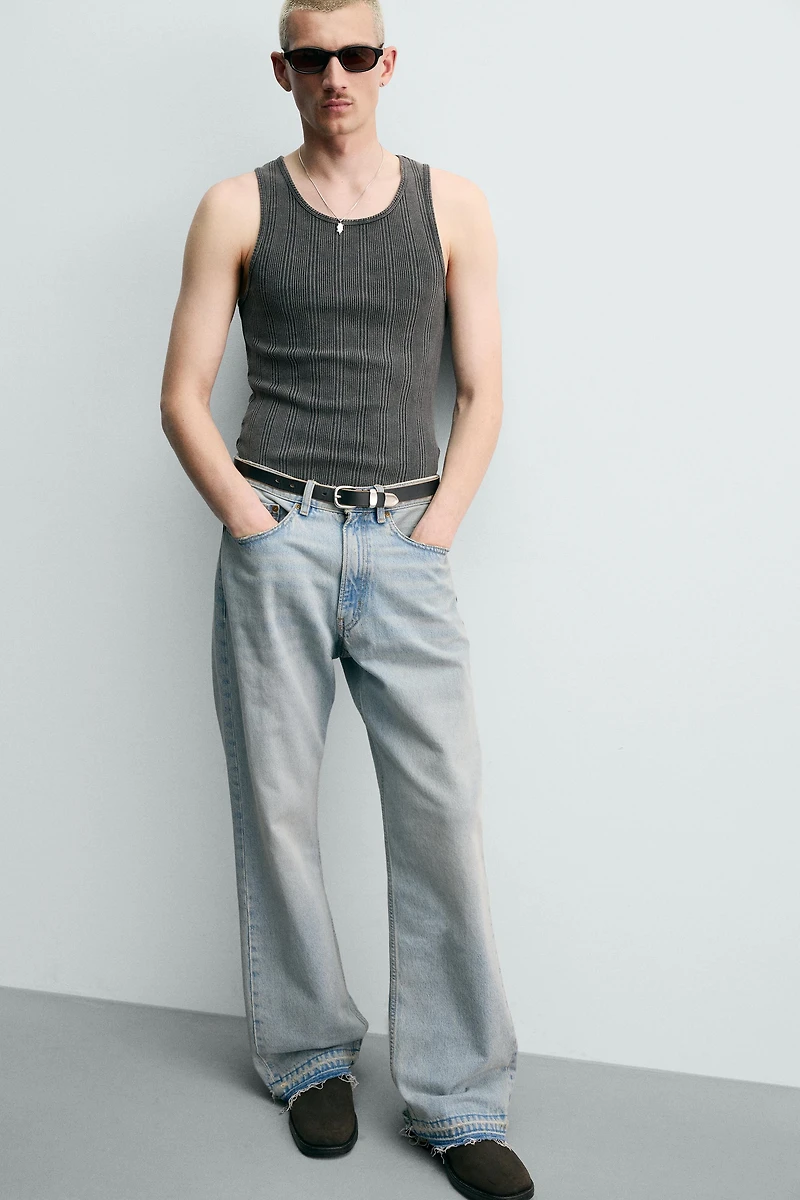 RIBBED KNIT TANK TOP