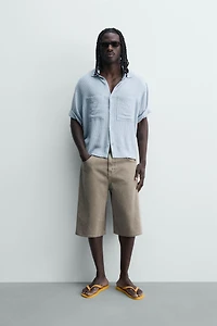CHEMISE RELAXED FIT TEXTURÉE