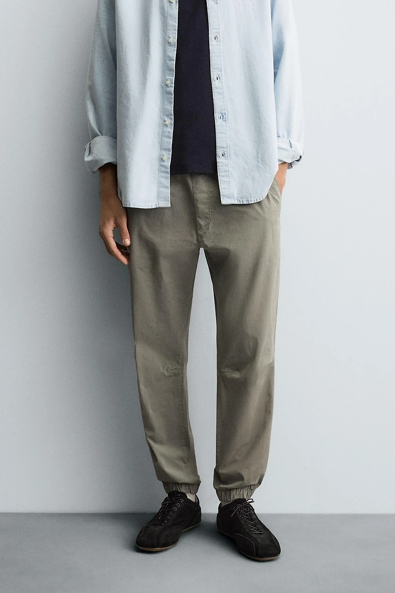SLIM FIT JOGGER WAIST PANTS