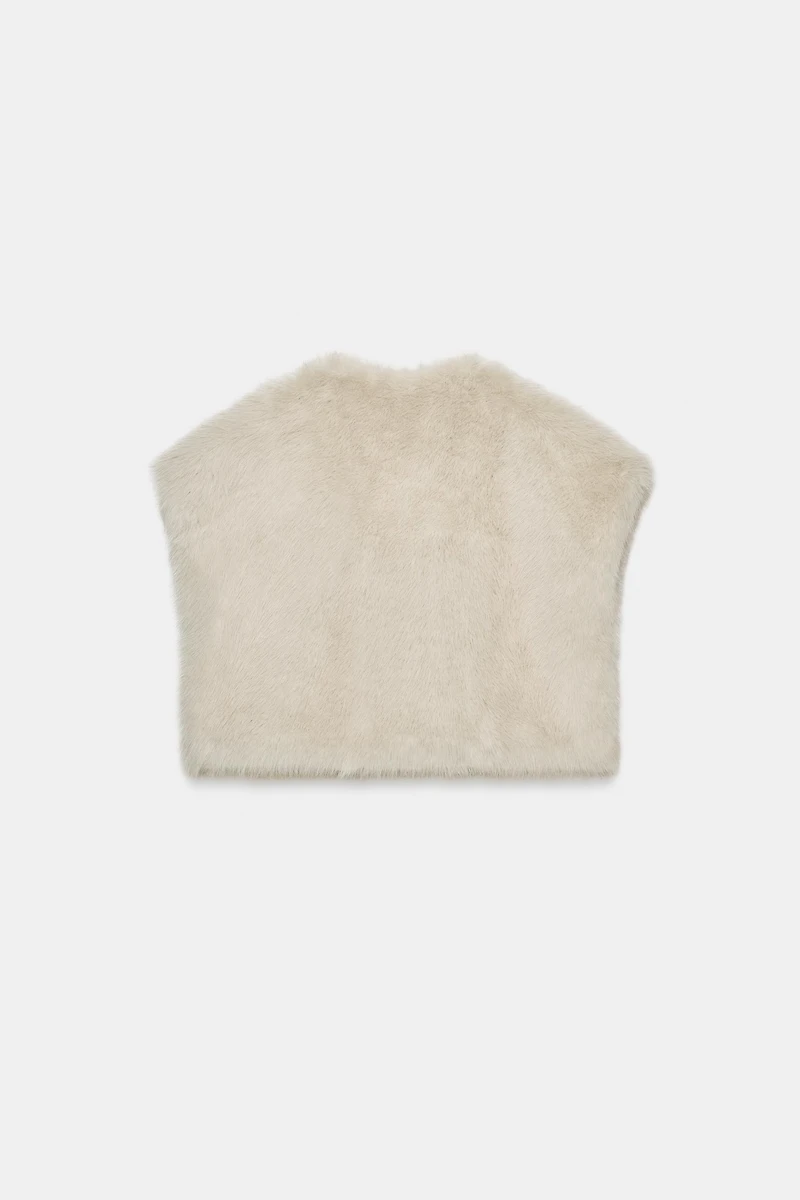 FAUX FUR VEST
