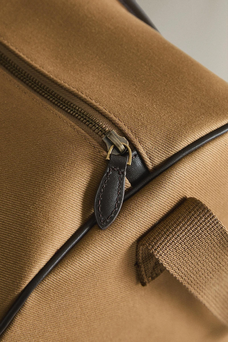 SAC DE VOYAGE COTON ET CUIR