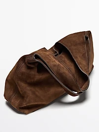 Sac lady moyen format en croûte de cuir