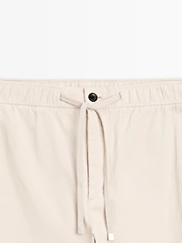 Pantalon de jogging en velours côtelé