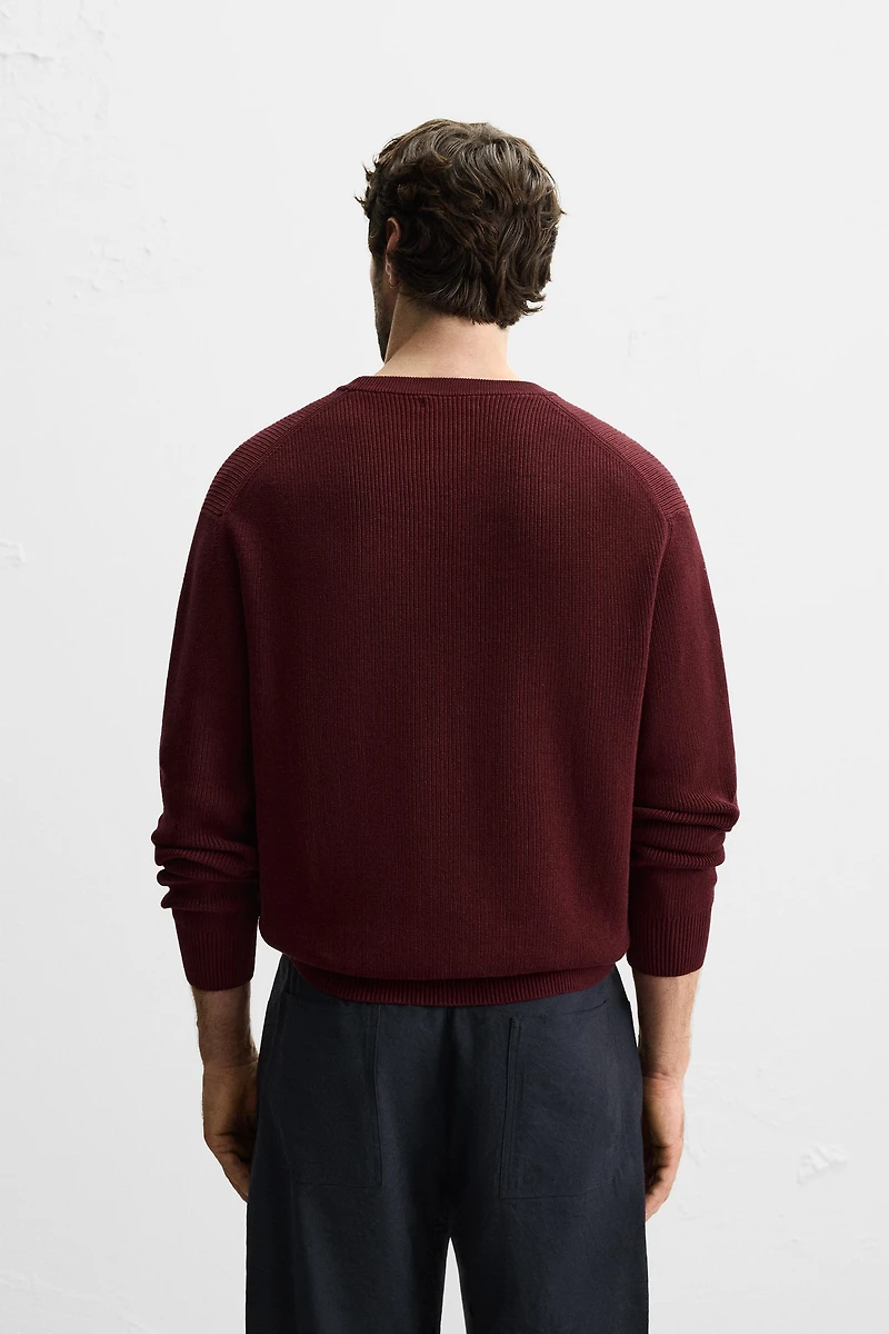 PURL KNIT SWEATER