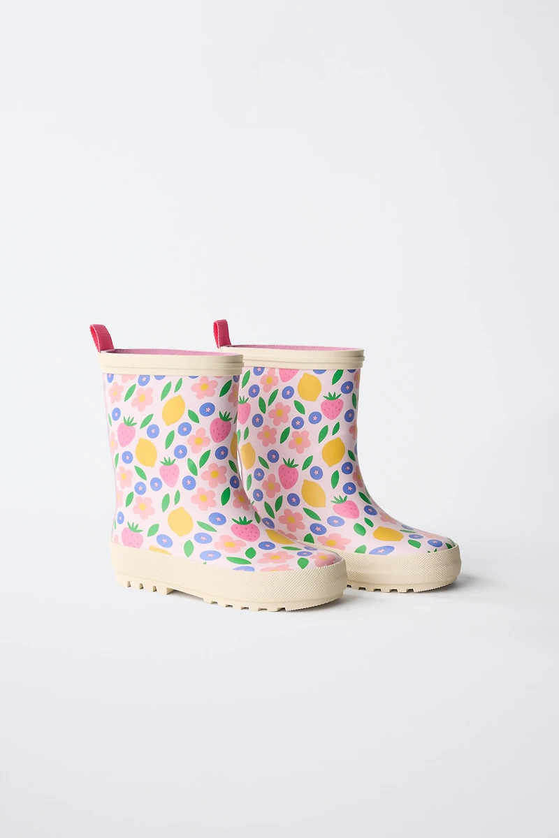 PRINTED RAIN BOOTS