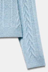 80% WOOL CABLE-KNIT JUMPER SKI COLLECTION