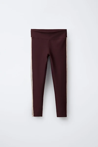 LEGGING CÔTELÉ À BANDES