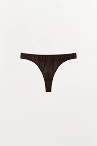 TANGA AVEC SOIE TEXTURÉE