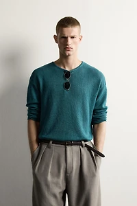 100% HEMP RELAXED FIT SWEATER