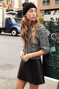 CARDIGAN WITH PUFF SLEEVES