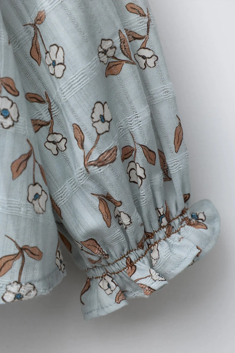 FLORAL PRINT BLOUSE