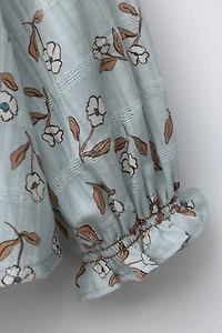 FLORAL PRINT BLOUSE