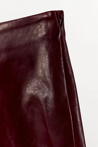 100% LEATHER MINI SHORTS